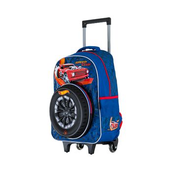 Mochila-Carrinho-Azul-Kids-Speed-Club-Hot-Wheels-|-Luxcel-Tamanho--UN---Cor--AZUL-0